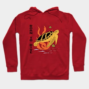 Born To Dive Turtle Hoodie